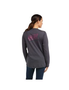 Dámské Pracovní Oděvy Ariat Rebar Workman High Voltage T Shirts Šedé | IOJUS-5937