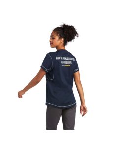 Dámské Pracovní Oděvy Ariat Rebar Workman Phrase T Shirts Tmavě Blankyt | OWELB-9153