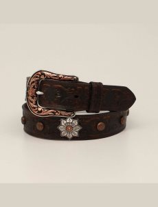 Dámské Pásky Ariat Flower medallion Hnědé | YXDTC-1384