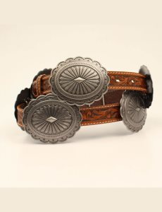 Dámské Pásky Ariat Oval concho diamond Hnědé | REKVB-4503