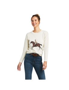 Dámské Svetry Ariat Floret Krém | BWUJK-6254