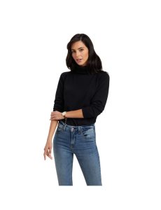 Dámské Svetry Ariat Lexi Černé | EPMZN-4157