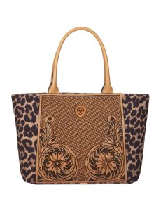 Dámské Tašky Ariat Leopard tote Hnědé | ZDJYN-3278