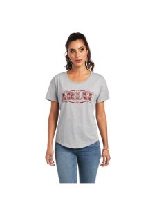 Dámské Topy Ariat Bandana Logo Šedé | SHGFV-0394