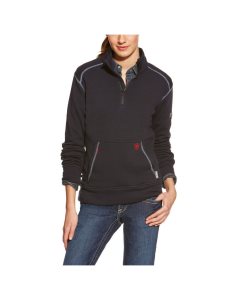 Dámské Topy Ariat FR Polartec Fleece 1/4 Zip Tmavě Blankyt | TCDNM-4920