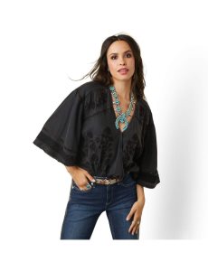 Dámské Topy Ariat Midnight Rose Černé | HRWVQ-7054