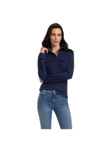 Dámské Topy Ariat Overbrook Tmavě Blankyt | PJCAE-1536