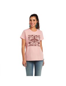 Dámské Topy Ariat REAL Relaxed Fiesta Logo Tee Růžové | RSBLW-1738