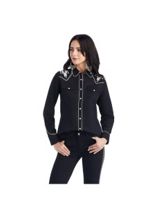 Dámské Topy Ariat Retro Snap Chimayo Černé | ZDQCM-5603