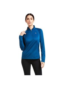 Dámské Topy Ariat Sunstopper 2.0 1/4 Zip Blankyt | YFZVK-0261