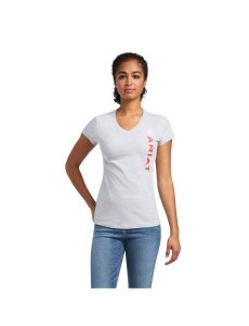 Dámské Topy Ariat Vertical Logo Šedé | EWMYI-5403