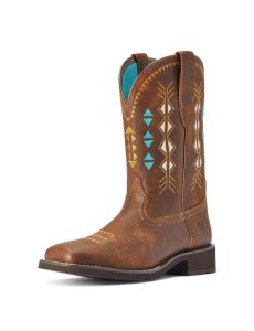 Dámské Westernové Boty Ariat Delilah Deco Měď | YSRLK-2573