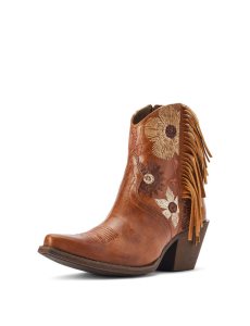 Dámské Westernové Boty Ariat Florence Hnědé | GZDLS-5206