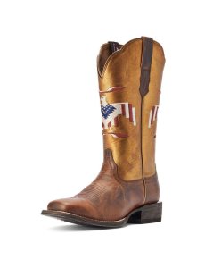 Dámské Westernové Boty Ariat Frontier Thunderbird Chimayo Hnědé | CNSZG-7286