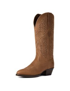 Dámské Westernové Boty Ariat Heritage Elastic Široké Calf Hnědé | QUKRO-4630