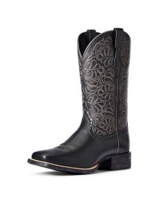 Dámské Westernové Boty Ariat Round Up Remuda Černé | LCJRD-0729