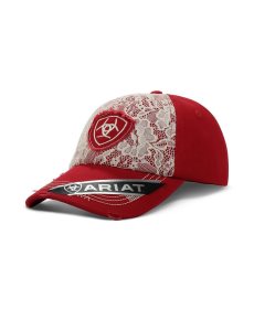 Dámské Čepice Ariat Center shield logo Červené | RKJWL-7084