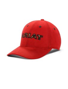 Dámské Čepice Ariat Cheetah logo Červené | CLDYQ-2143