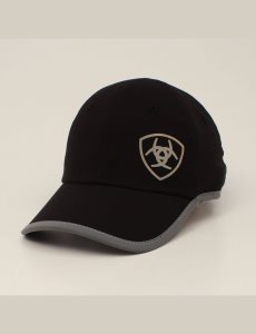 Dámské Čepice Ariat Offset logo trim Černé | MCTHO-8394