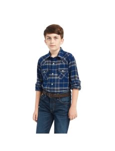 Dětské Kostýmové Košile Ariat Holcombe Retro Fit Blankyt | ZLXAY-4813