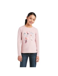 Dětské Košile Ariat Powder Ponies Šedé Růžové | TOCVL-8157