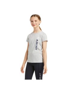 Dětské Košile Ariat Vertical Logo Šedé | QWYGL-3851