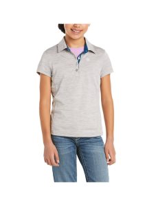 Dětské Polo Triko Ariat Laguna Šedé | QDLGN-4187