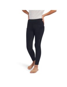 Dětské Punčochové Kalhoty Ariat Venture Thermal Half Grip Černé | UWDTM-6239