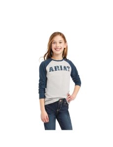 Dětské Topy Ariat REAL Zuma Baseball Šedé | SDRKH-0671