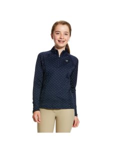 Dětské Topy Ariat Sunstopper 2.0 1/4 Zip Tmavě Blankyt | MWDJV-6752