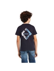 Dětské Tričko Ariat Diamond Wood Tmavě Blankyt | HZKBD-2530