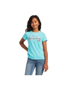 Dětské Tričko Ariat REAL Cactus Tee Viacfarebný | EURQK-4813