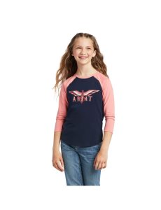 Dětské Tričko Ariat REAL Firebird BB LS Tee Tmavě Blankyt Koralove | GSMNB-0817