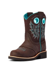 Dětské Westernové Boty Ariat Fatbaby Cowgirl Královská Modrá Čokolády | EXMZL-5208