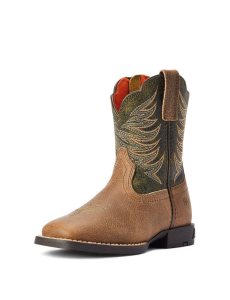 Dětské Westernové Boty Ariat Firecatcher Hnědé | WIHTR-3954