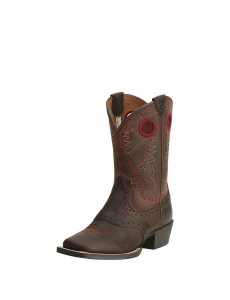 Dětské Westernové Boty Ariat Heritage Roughstock Hnědé | ZPSVN-4917