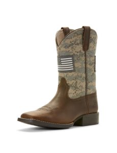 Dětské Westernové Boty Ariat Patriot Hnědé | MQVRT-4753