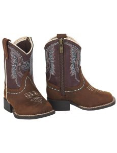 Dětské Westernové Boty Ariat Stompers Briar Hnědé | LFAGH-1560