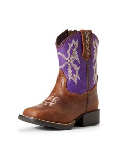Dětské Westernové Boty Ariat Stompers Calabasas Hnědé | BGKYE-7924