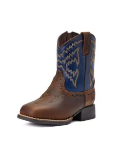 Dětské Westernové Boty Ariat Stompers Deadwood Hnědé | ADUBO-3791
