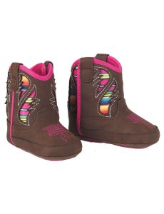 Dětské Westernové Boty Ariat Stompers Flora Hnědé | GNEXQ-2407