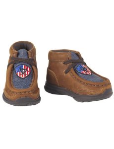 Dětské Westernové Boty Ariat Stompers Usa Spitfire Hnědé | HLNWK-6397
