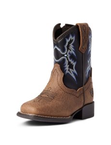 Dětské Westernové Boty Ariat Stompers Warren Hnědé | UJAFY-6318