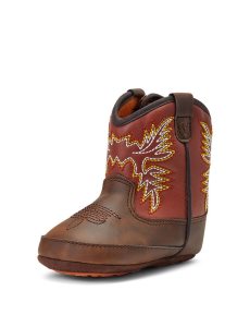 Dětské Westernové Boty Ariat Stompers Workhog Hnědé | VOFEC-4951