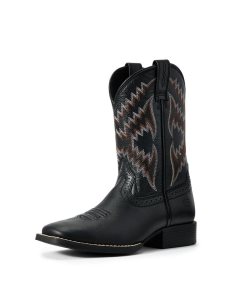 Dětské Westernové Boty Ariat Tycoon Černé | MHZND-1485