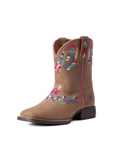 Dětské Westernové Boty Ariat Wild Flower Hnědé | CWQKV-5672