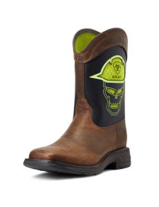 Dětské Westernové Boty Ariat Workhog Xt Venttek All-nighter Červené | RXWAZ-9201