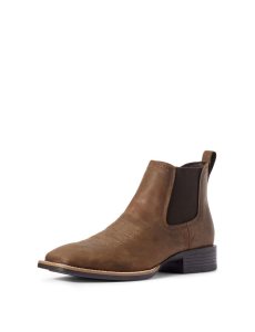 Pánské Chelsea Boty Ariat Booker Ultra Western Hnědé | IBUKY-1826