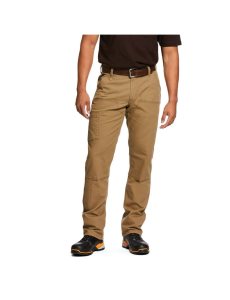 Pánské Kalhoty Ariat Rebar M4 Low Rise DuraStretch Made Tough Double Front Stackable Rovný Leg Hnědo