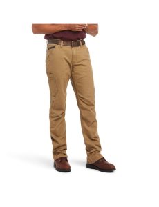 Pánské Kalhoty Ariat Rebar M4 Relaxed DuraStretch Washed Twill Dungaree Boot Cut Hnědožlutý | ZKXGE-